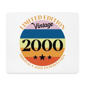 2000er Vintage-Geburtstagsgeschenk - Mousepad (Querformat) - Weiß - Vorne