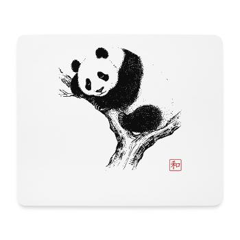 Sleeping Panda Zen Art - Mouse Pad (horizontal) - white - Front