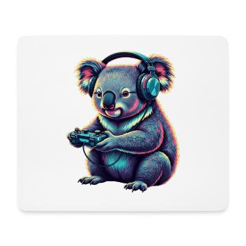 Koala Gaming Animal Video Games Funny Koala - Mouse Pad (horizontal) - white - Front