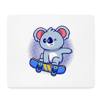 Koala Skater: Mir Reicht's - Mousepad (Querformat) - Weiß - Vorne
