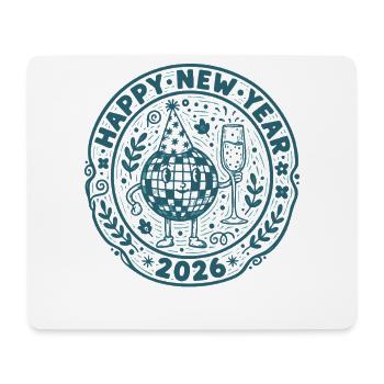 Happy New Year 2026 Feierdesign - Mousepad (Querformat) - Weiß - Vorne
