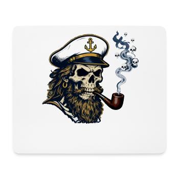 St Pauli Hamburg Paulianer Totenkopf Hafen Capitaine - Tapis de souris (format paysage) - blanc - Devant