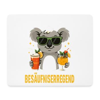 koala cocktail, location drunkenness party shirt - Mouse Pad (horizontal) - white - Front