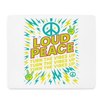 T-shirt Peace Sign, ambiance Festival - Tapis de souris (format paysage) - blanc - Devant