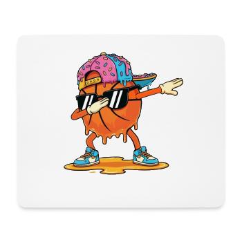 Dabbing Basketball Fun Fette Grafik für Bball-Fans - Mousepad (Querformat) - Weiß - Vorne