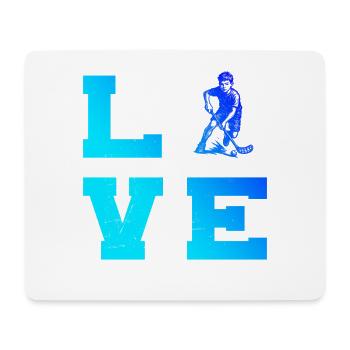 Minimalist floorball motif - Mouse Pad (horizontal) - white - Front