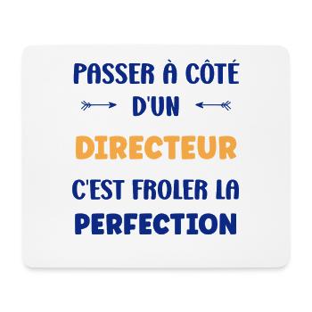 Mit einem Regisseur nahe an der Perfektion - Mousepad (Querformat) - Weiß - Vorne