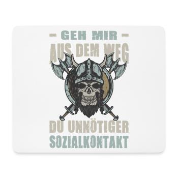 Vikinger Outfits Valhalla Nordische Mythologie - Mousepad (Querformat) - Weiß - Vorne