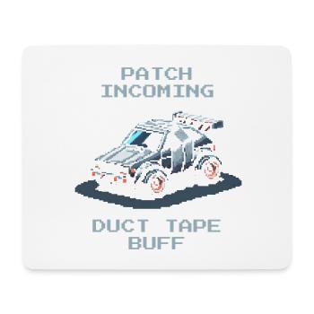 Patch : ruban adhésif | Humour des voitures RC - Tapis de souris (format paysage) - blanc - Devant
