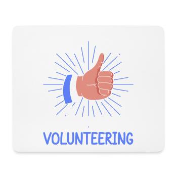 Volunteer Appreciation This Man Loves Volunteer - Mouse Pad (horizontal) - white - Front