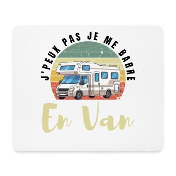 I can't I leave in a Van - Mouse Pad (horizontal) - white - Front