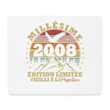 Vintage 2008 Vintage Retro Geburtstagsgeschenk - Mousepad (Querformat) - Weiß - Vorne