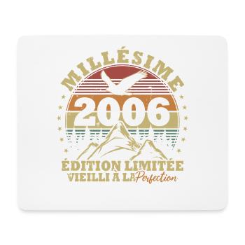 Millésime 2006 Vintage Anniversaire Rétro Cadeau - Tapis de souris (format paysage) - blanc - Devant