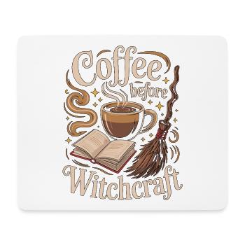 Witchcraft Coffee Before Spellcaster Coffee Lover - Mousepad (Querformat) - Weiß - Vorne