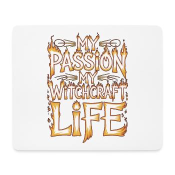 Witchcraft My Passion My Tarot Reading Wicca - Mousepad (Querformat) - Weiß - Vorne