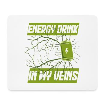 Energy Drink In My Veins - Mouse Pad (horizontal) - white - Front