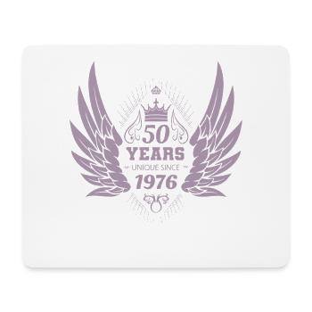 Couronne Unique Angel Vintage 1976 Wing - Tapis de souris (format paysage) - blanc - Devant