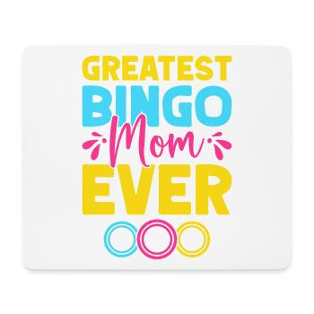 Bingo Game Greatest Bingo Mom Ever Bingo - Mouse Pad (horizontal) - white - Front