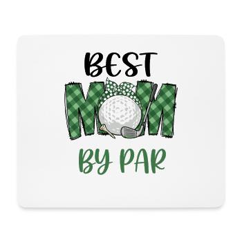 Best Mom by Par Golf Tee - Mousepad (Querformat) - Weiß - Vorne