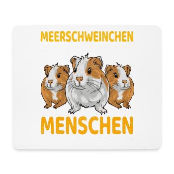 Meerschweinchen Glückstrio - Mousepad (Querformat) - Weiß - Vorne