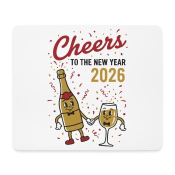 Cheers To The New Year 2026 Party Fireworks Theme - Mouse Pad (horizontal) - white - Front