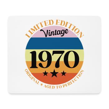 1970er Vintage-Geburtstagsgeschenk 70er Jahre - Mousepad (Querformat) - Weiß - Vorne