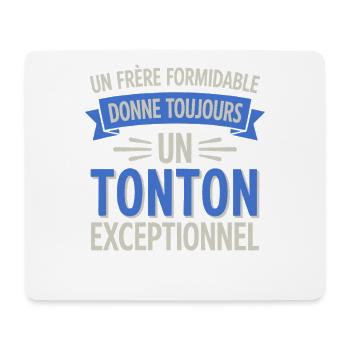 Ein wunderbarer Bruder, ein außergewöhnlicher Onkel - Mousepad (Querformat) - Weiß - Vorne