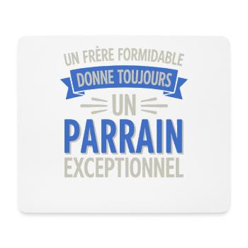 Ein großartiger Bruder, ein außergewöhnlicher Pate - Mousepad (Querformat) - Weiß - Vorne
