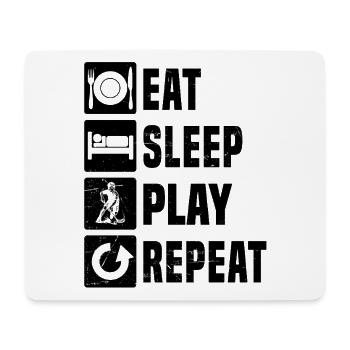 Classic floorball motif - Mouse Pad (horizontal) - white - Front