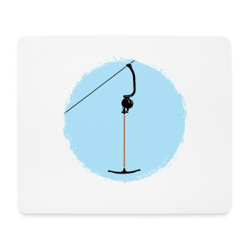 Ankerlift | Lift me, Ski, Wintersport, Skiurlaub - Mousepad (Querformat) - Weiß - Vorne
