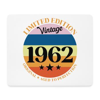 1962 Anniversaire Vintage Cadeau d'Anniversaire 62 - Tapis de souris (format paysage) - blanc - Devant