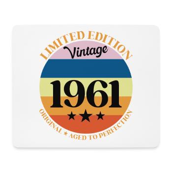 1961 Vintage Birthday Gift 61 - Mouse Pad (horizontal) - white - Front