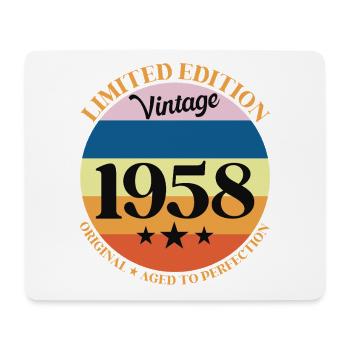 1958 Vintage Birthday Gift 58 Birthday - Mouse Pad (horizontal) - white - Front