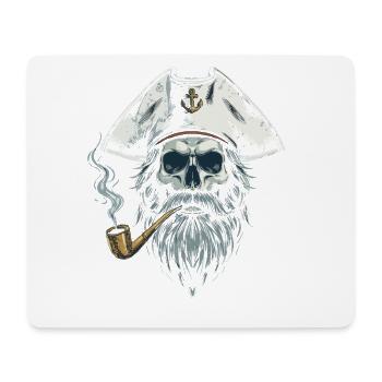 Capitaine Skull Sailor Bateau nautique Sea Lake - Tapis de souris (format paysage) - blanc - Devant