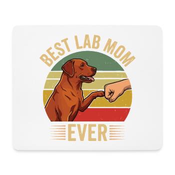 Best Lab Dad Ever – Foxred Labrador Vintage Design - Mouse Pad (horizontal) - white - Front