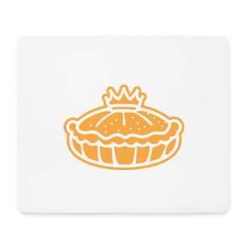Humour galette des rois - Tapis de souris (format paysage) - blanc - Devant