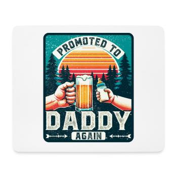 Dad again, dad-to-be, future father - Mouse Pad (horizontal) - white - Front