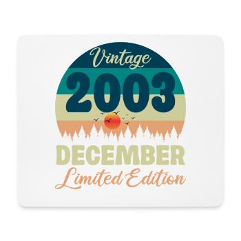 Birthday December 2003 Birthday Gift - Mouse Pad (horizontal) - white - Front