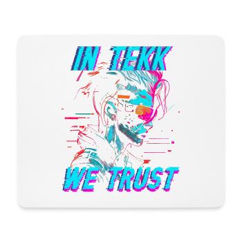 Hardtekk Tekke Ostdeutschland In Tekk We Trust - Mousepad (Querformat) - Weiß - Vorne
