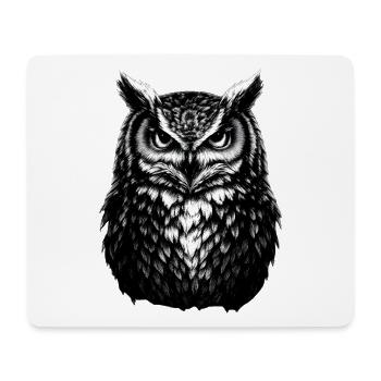 Mystische Eule Nachttier Weisheit Symbol - Mousepad (Querformat) - Weiß - Vorne