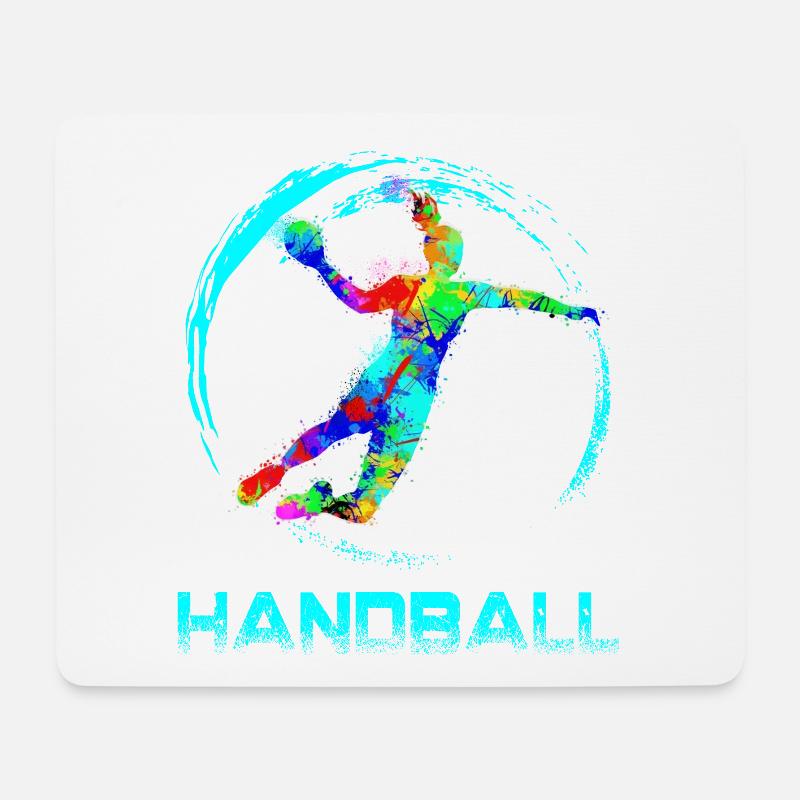 Handball - Mousepad (Querformat) - Weiß