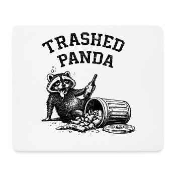 Trashed Panda - Mousepad (Querformat) - Weiß - Vorne