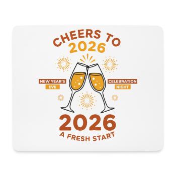 Cheers to 2026 New Year Celebration Night - Mouse Pad (horizontal) - white - Front