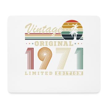 Original 1971 Vintage Cadeau  Anniversaire Rétro - Tapis de souris (format paysage) - blanc - Devant