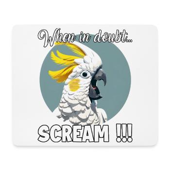 Kreative Geschenk für Kakadu- und Vogelfreunde - Mousepad (Querformat) - Weiß - Vorne