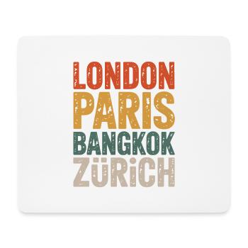 Zurich drôle - Tapis de souris (format paysage) - blanc - Devant