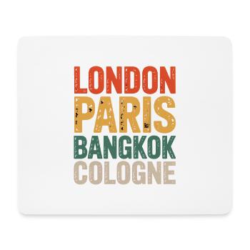 Cologne Köln - Mouse Pad (horizontal) - white - Front