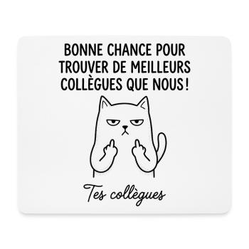 Leaving colleague work new job good luck - Mouse Pad (horizontal) - white - Front