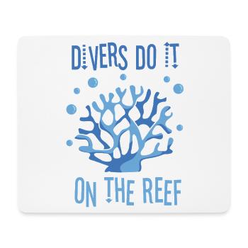 Diving Diver Snorkeling Recreational Diver - Mouse Pad (horizontal) - white - Front