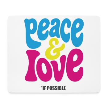 PEACE LOVE #4 - let's talk - Tapis de souris (format paysage) - blanc - Devant